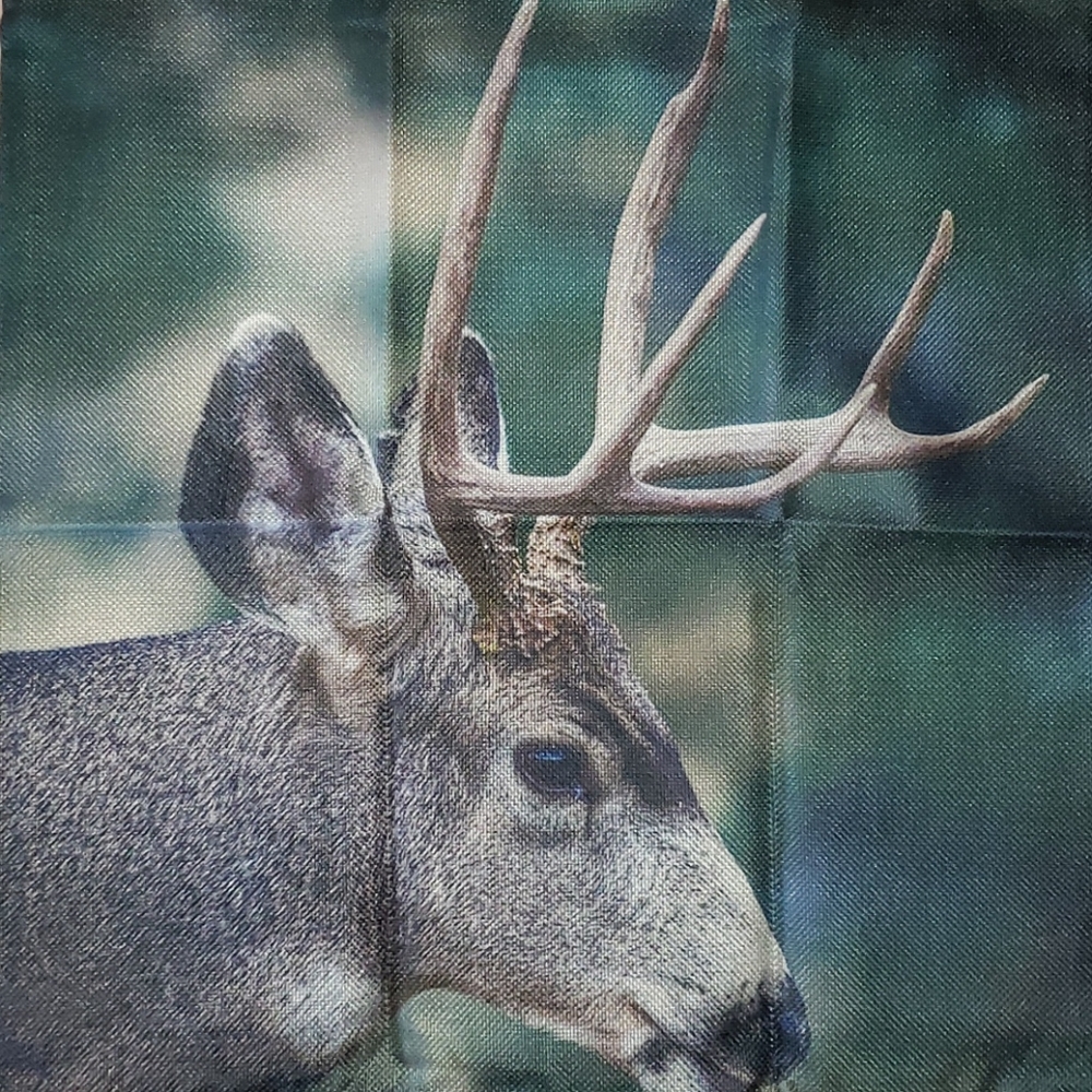 Deer Pillow Cover. Antlers Forest Hunting 🦌 Buck - Picture 10 of 10